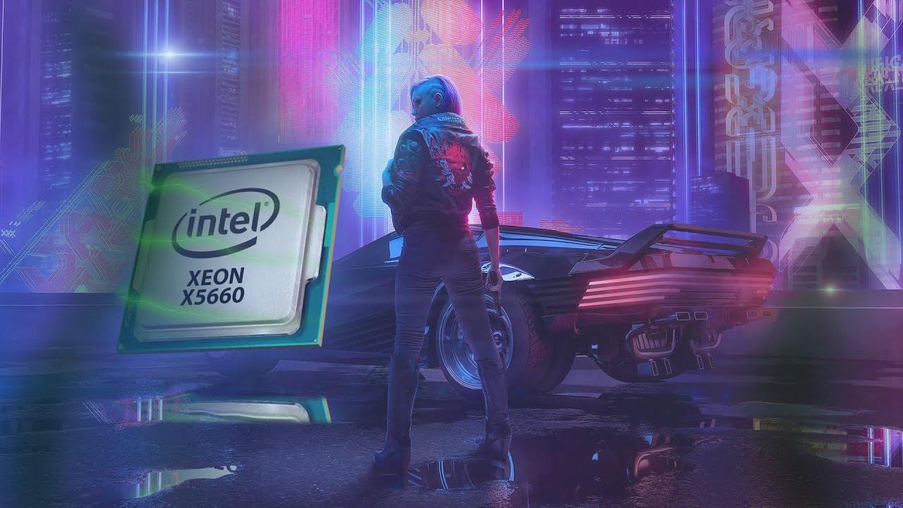 Cyberpunk 2077 на X58  чипсете. Xeon X5660 и RTX 3070. 1080p, ultra, RTX, DLSS
