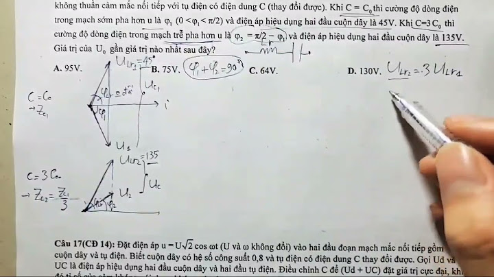 Bài tập đồ thị điện xoay chiều c thay đổi năm 2024