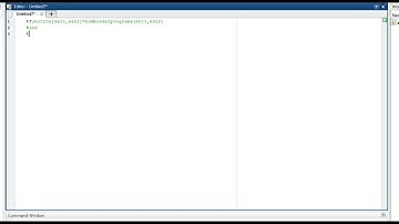 Como crear funciones en Matlab
