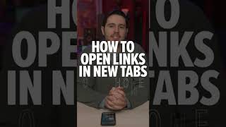 How To Open Links In A New Tab In Safari On iPhone #Shorts