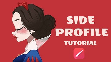Side profile stylized tutorial in infinite painter|snow white stylized illustration|infinite painter