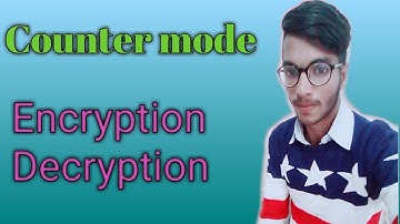 CTR(Counter Mode Of Operation)|whole working...