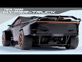 Tesla cybertruck hardcore modified bodykit concept by zephyr designz 4k