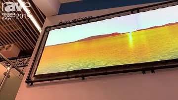 ISE 2019: Projecta Demos the EyeletPro Projection Screen