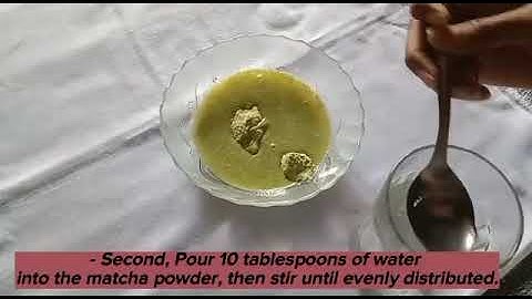 PROCEDURE TEXT || How to make ice chocolatos matcha