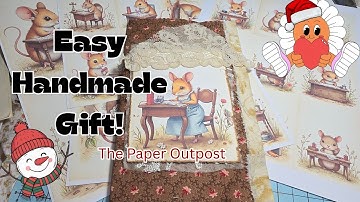 Easy Gift Idea! Make This Adorable Card & Envelope Folder! The Paper Outpost December Digikits!
