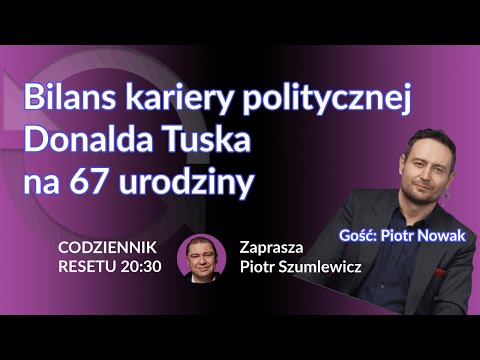 Bilans kariery politycznej D.Tuska na 67 urodziny - Piotr Nowak - Piotr Szumlewicz #CodziennikResetu