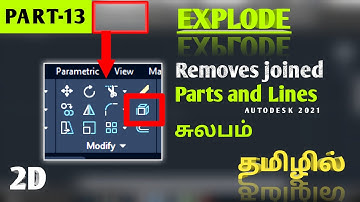 Use of Explode in Autocad in Tamil || Revit | Designing | Anydesk #Designer_Tamilan #Tutorial