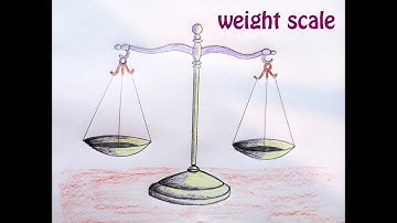 draw a weight scale | original video tutorials #satisfying #creativeart #drawingforbeginners