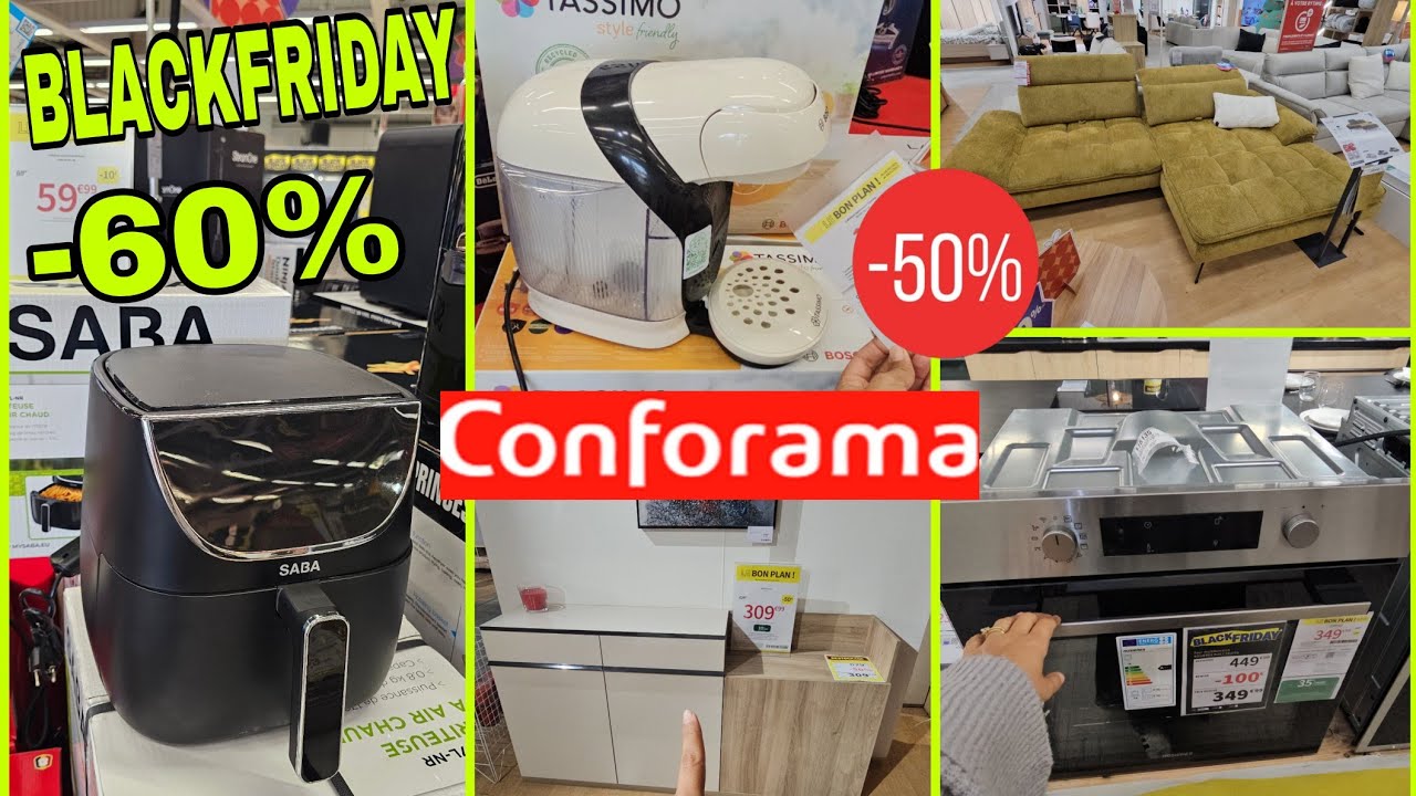 🚨CONFORAMA -60% BLACKFRIDAY -50% 18novembre 2025 #conforama #blackfriday #bonsplans #promo