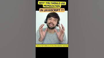 Why you should use Memoisation in in #javascript? #important #topic for #interview Learn in 1 minute