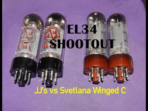 JJ's EL34 vs Svetlana Wing C EL34 Tube Shootout Sound Comparison