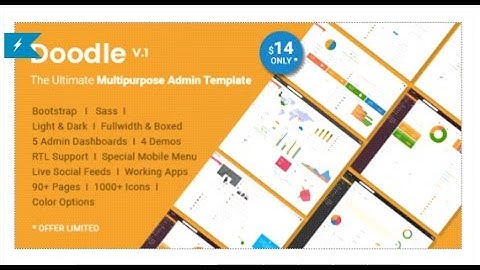 Doodle - The Ultimate Multipurpose Admin Template | Themeforest Download