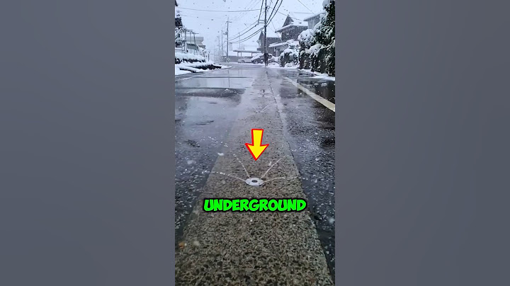 Japan’s roads automatically Melt Snow ❄️🤯 #japan #shorts