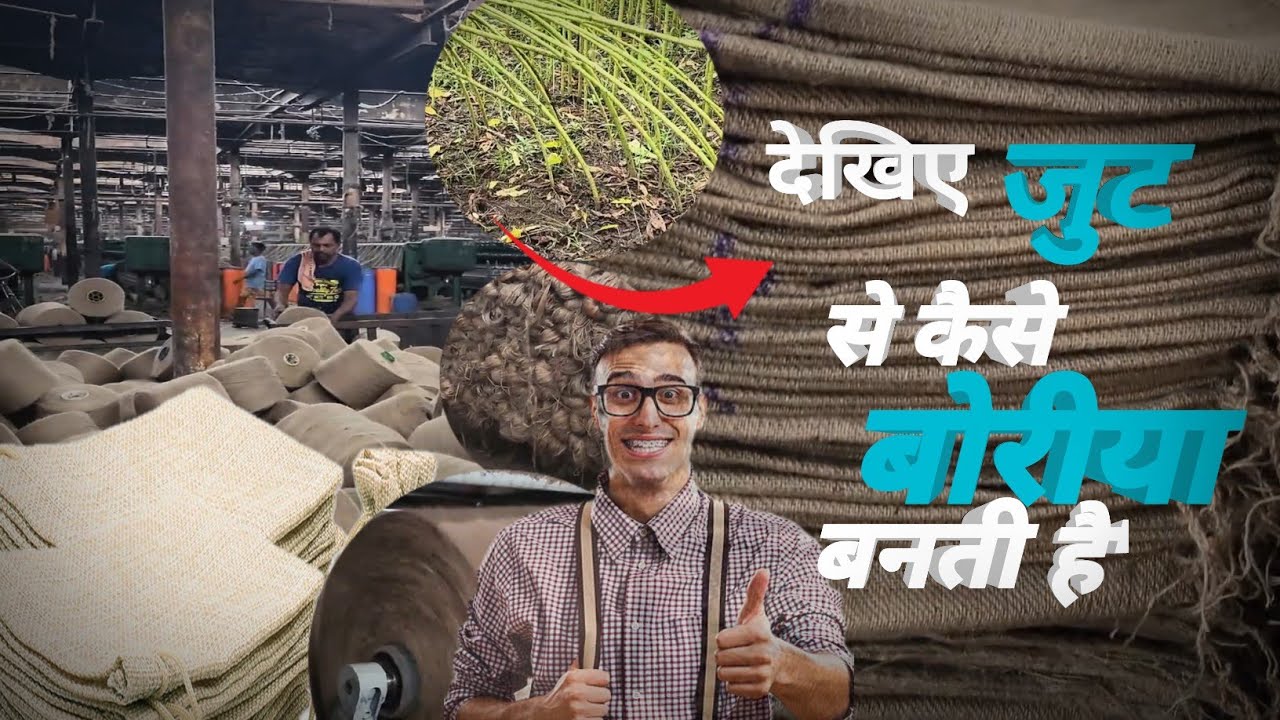बोरी किस पोंधे से बनाई जाती हैfactory me bori kaise banate hain jute