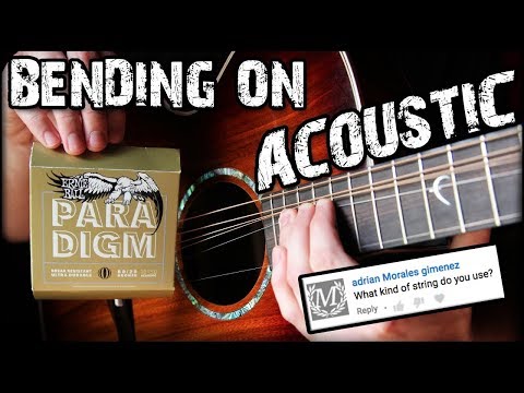 Bending On Acoustic Guitar Made Easy!