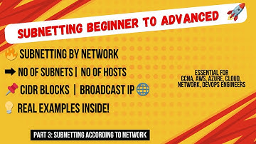🚀 Subnetting Tutorial According to Network | Part 3 | Hosts, Subnets, Subnet ID, CIDR, Broacast Ip