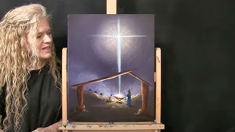Learn How to Draw and Paint with Acrylic "THE NATIVITY" - Beginner Tutorial and Fun Time Lapse Video