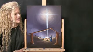 Learn How to Draw and Paint with Acrylic "THE NATIVITY" - Beginner Tutorial and Fun Time Lapse Video