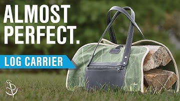 The Waxed Canvas and Leather Project You NEED to Try | DIY Log Carrier