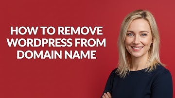 HOW TO REMOVE WORDPRESS FROM DOMAIN NAME - Julia