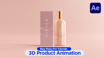 How to Create 3d Product Advertisement | After Effects Tutorial - No Plugins | Free Download