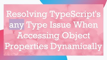 Resolving TypeScript