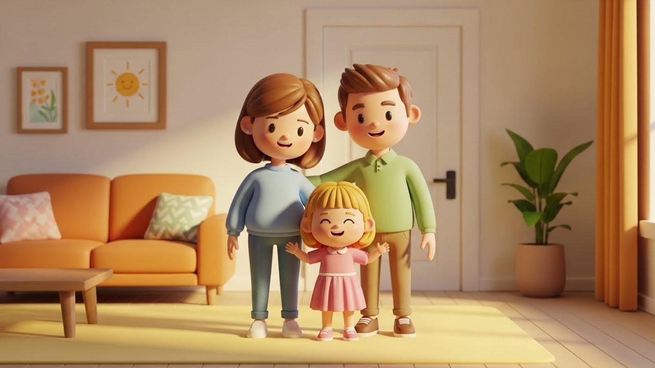 Hug Hug Family Love 🤗 | Family Love Song for Kids | Nursery Rhymes🔁 