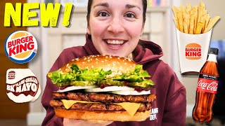 Trying Burger King BRAND NEW menu *this surprised me*