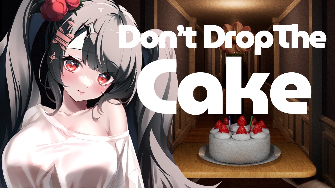 【Don’t Drop The Cake】ケーキを落とさず運ぶ前に食べる自信があります【個人Vtuber夜伽せら】