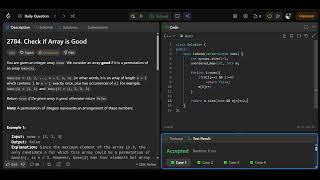 Leetcode 2784 || leetcode daily 14-05-2026 || C++ solution