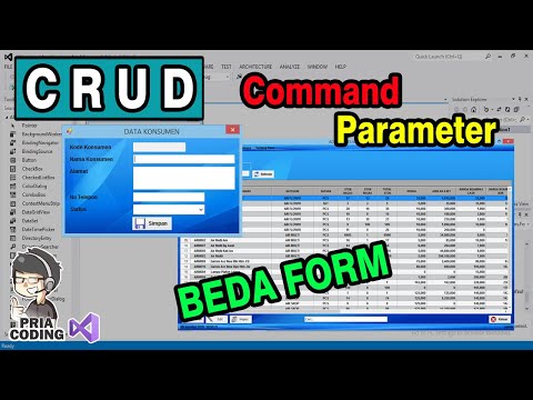 Membuat CRUD Command Parameter Mysql Beda Form di VB .Net | VB.Net Tutorial MySQL