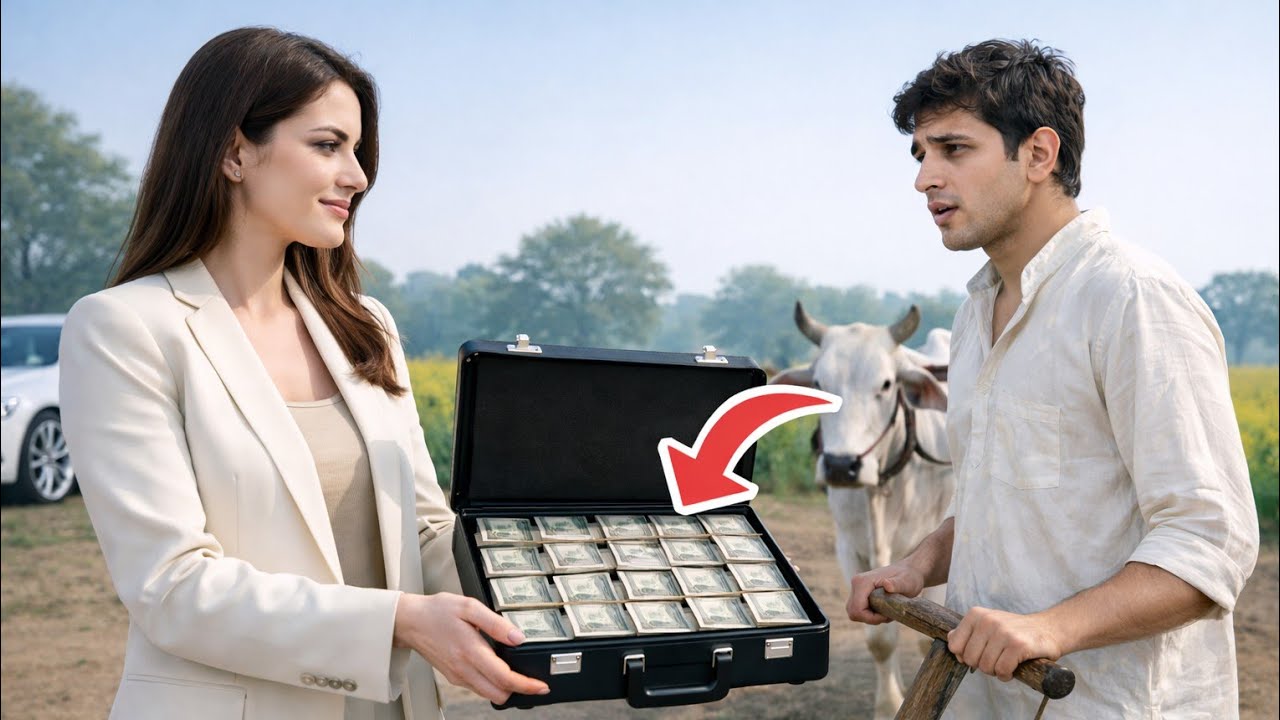 “करोड़पति लड़की ने हल चलाते लड़के से कहा — 50 लाख दूंगी… मुझसे शादी कर लो! फिर जो हुआ…”