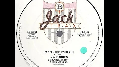 Liz Torres - Can't Get Enough (dub mix) Jack Trax records 1988