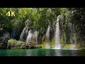 Beautiful Waterfalls in Plitvice Lakes | Relaxing Nature Sounds for Sleeping, Study | 滝の自然音