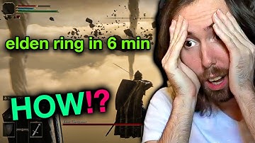 Asmongold BLOWN AWAY By World Record Elden Ring Speed Run (6:59)