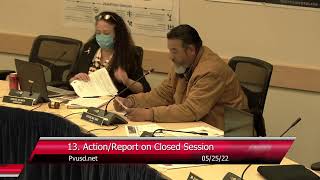 Regular Board Meeting 5/25/2022