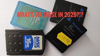 Looking at some of my ps2 memory cards in 2025!