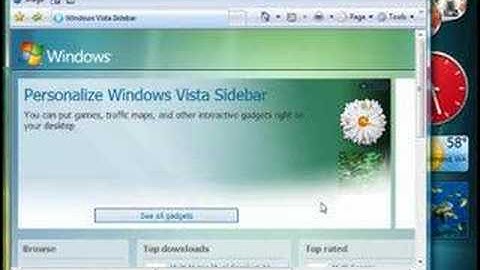Getting the most out of your Windows Vista Sidebar