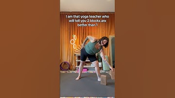 How to use yoga blocks in Triangle pose (Trikonasana) #yogablocks #yoga #yogaforbeginners