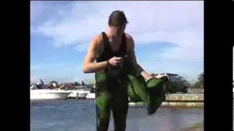 How to put on (don) a Open Cell Spearfishing Wetsuit