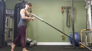 Landmine Front Rack Split Squat