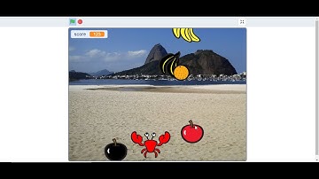 สร้างเกมเก็บผลไม้ ในโปรแกรม scratch