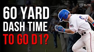 How Fast Does Your 60 Time Need To Be To Play College Baseball? (BY POSITION)