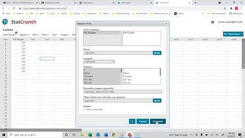 Week 3: 3.2 - Standard Deviation and Variance in StatCrunch [STAT 200]