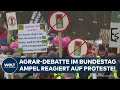 BAUERN-PROTESTE: Was macht die Ampel? Bundestag debattiert über Zukunft der Landwirtschaft