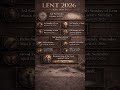 🗝️ 2026 Key Lenten Dates | Catholic Events | #love #ai  #christianreels #shorts #lentenseason #lent