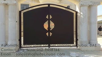 Swing Gate Motor Installation in  Dubai, UAE [ BFT - Made in Italy ]