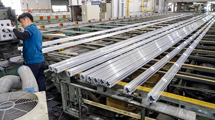 Huge Scale! Manufacturing Process of Aluminum Profile. Aluminum Factory in Korea