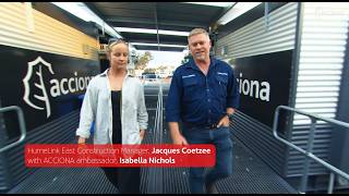 Pro Surfer Isabella Nichols Tours Our Humelink East Worker Accommodation Facility | ACCIONA